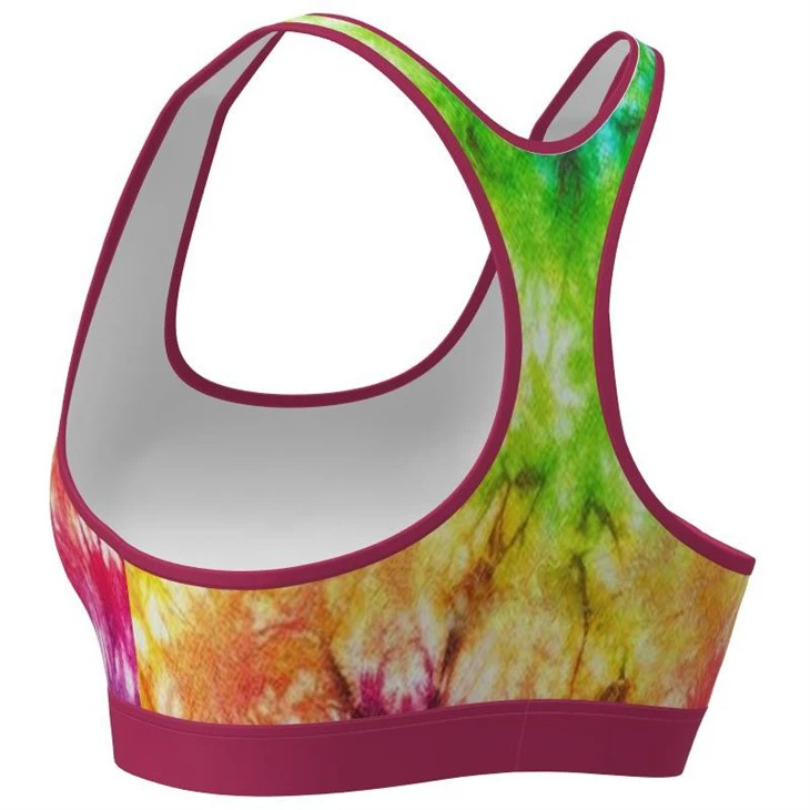Women Sport Bra,sublimation Print Polyester Sport Bra